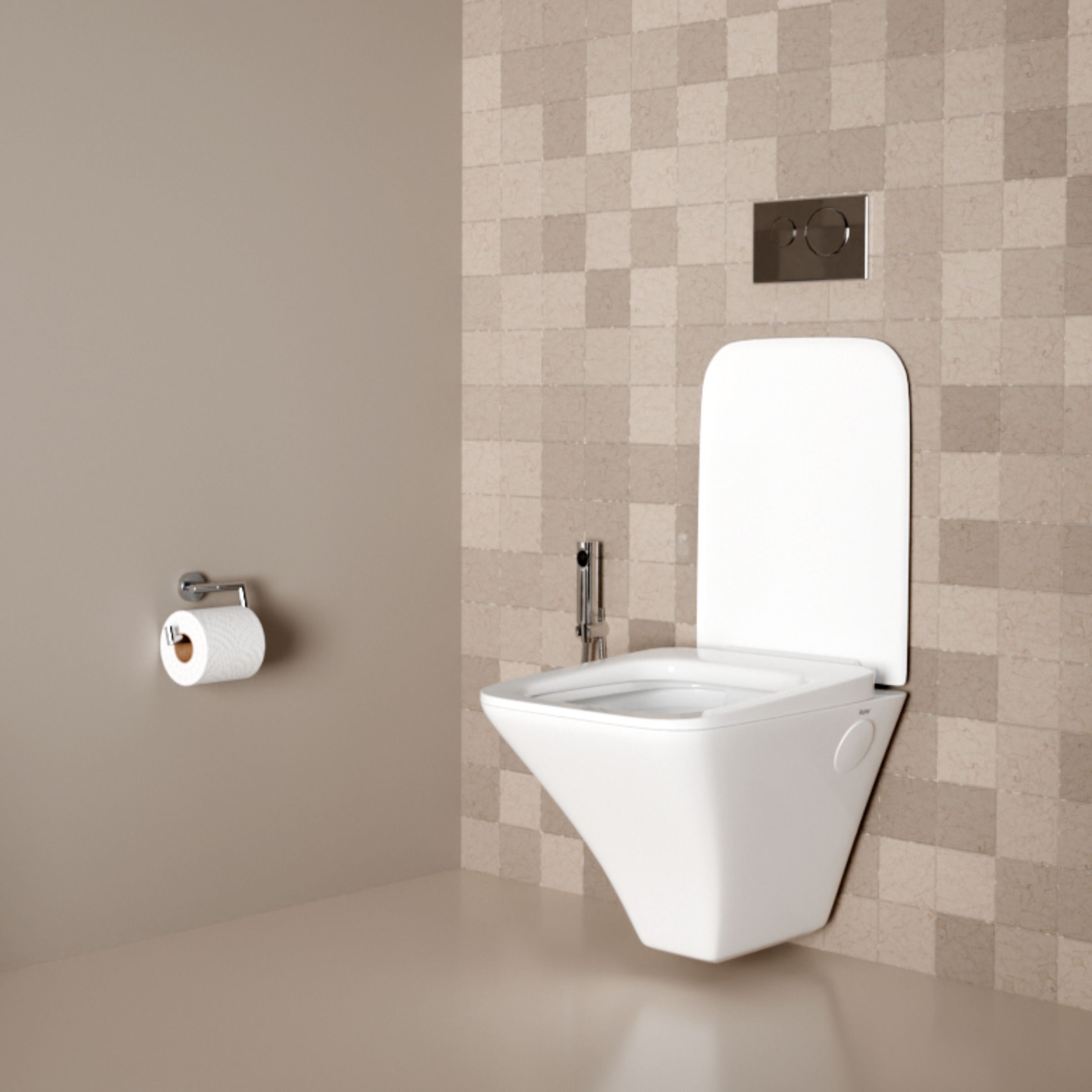 Luna Wall-Hung Rimless P-Trap Western Toilet | High-Grade Premium Ceramic Commode | Anti-Bacterial Glaze | Soft-Close Seat Cover Western Commode-image-15