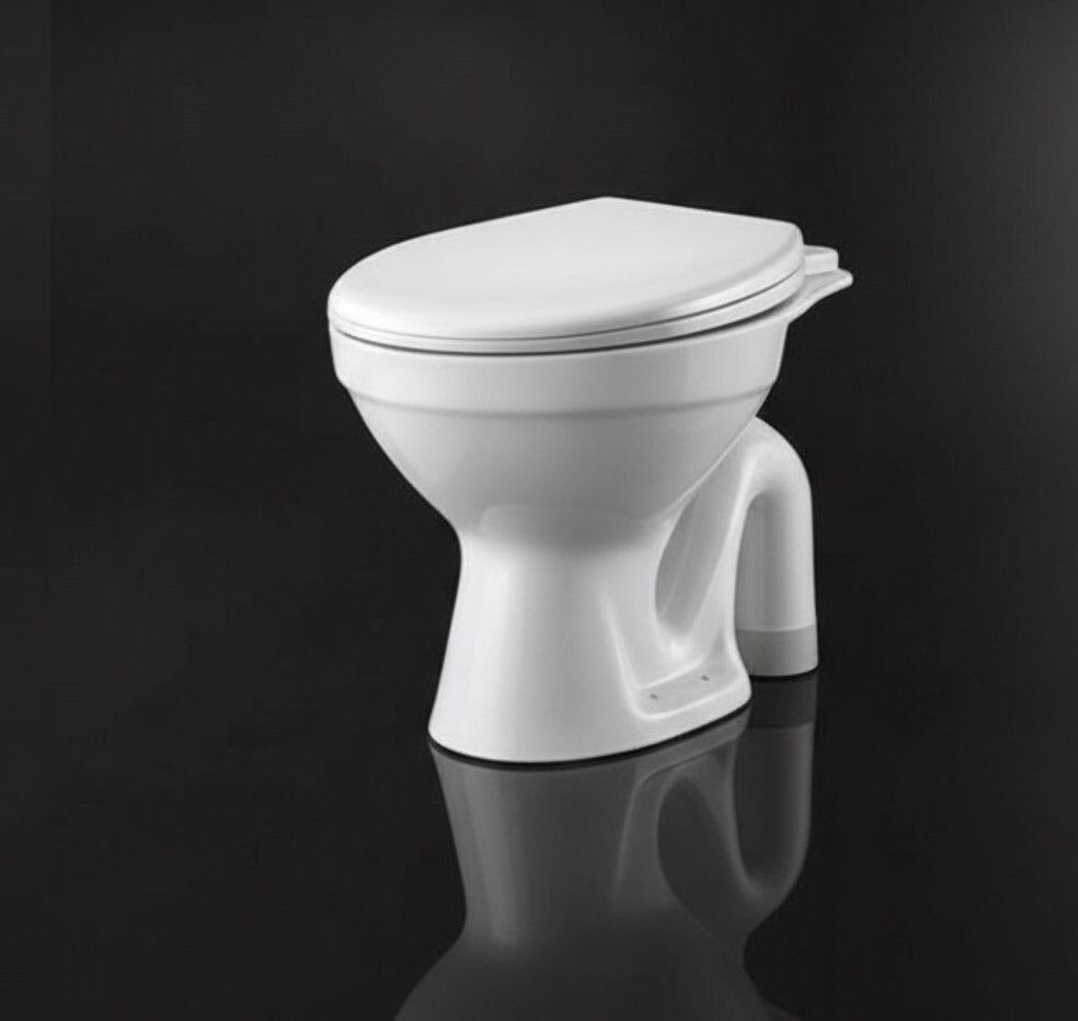 Ewc wash down Flushing system | Western Commode for Bathroom | Compact Ewc Mounted with Soft Close Seat Cover | made for ceramic Western Commode-image-7