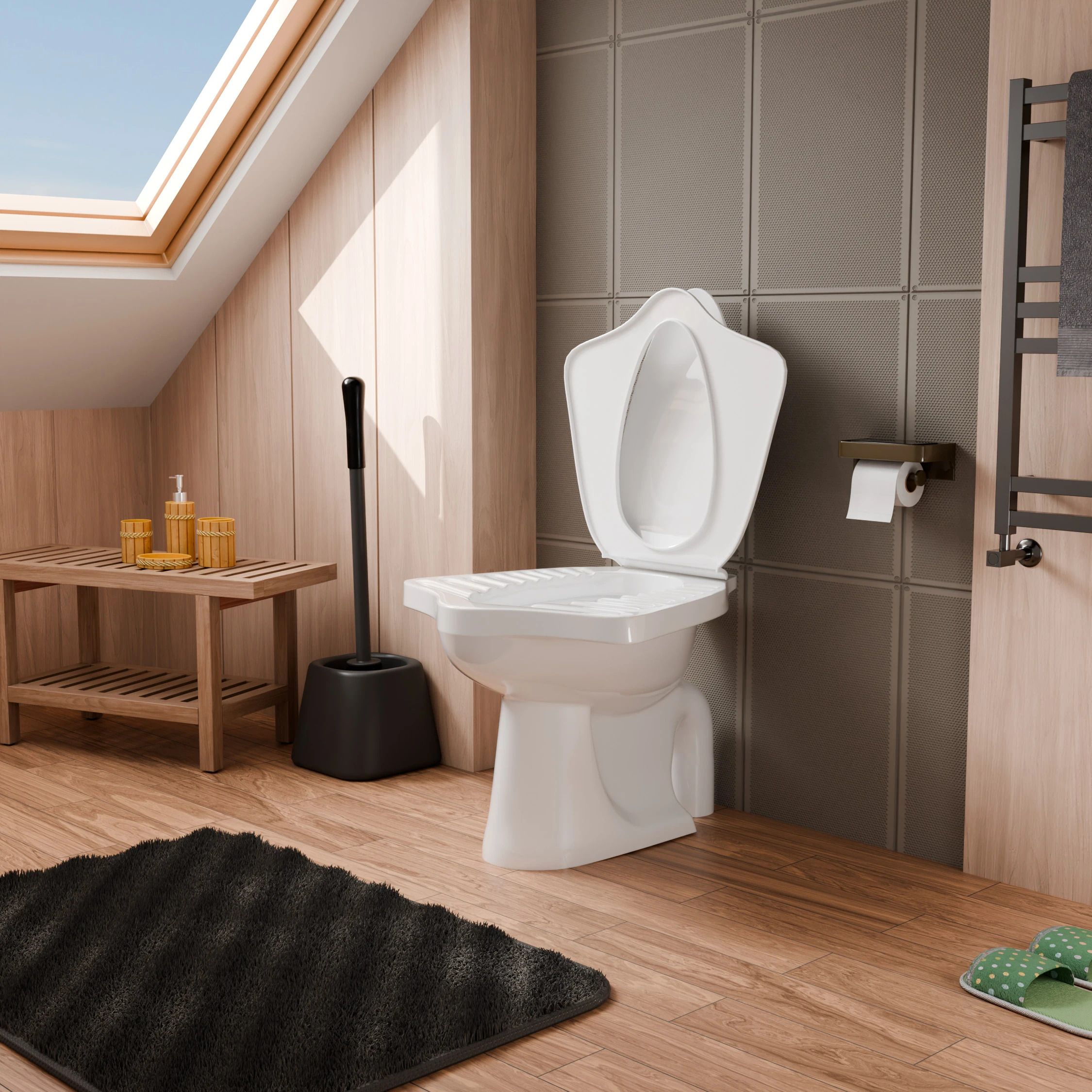 Anglo Indian Floor Mounted Commode/Toilet With Seat Cover Anglo Commode