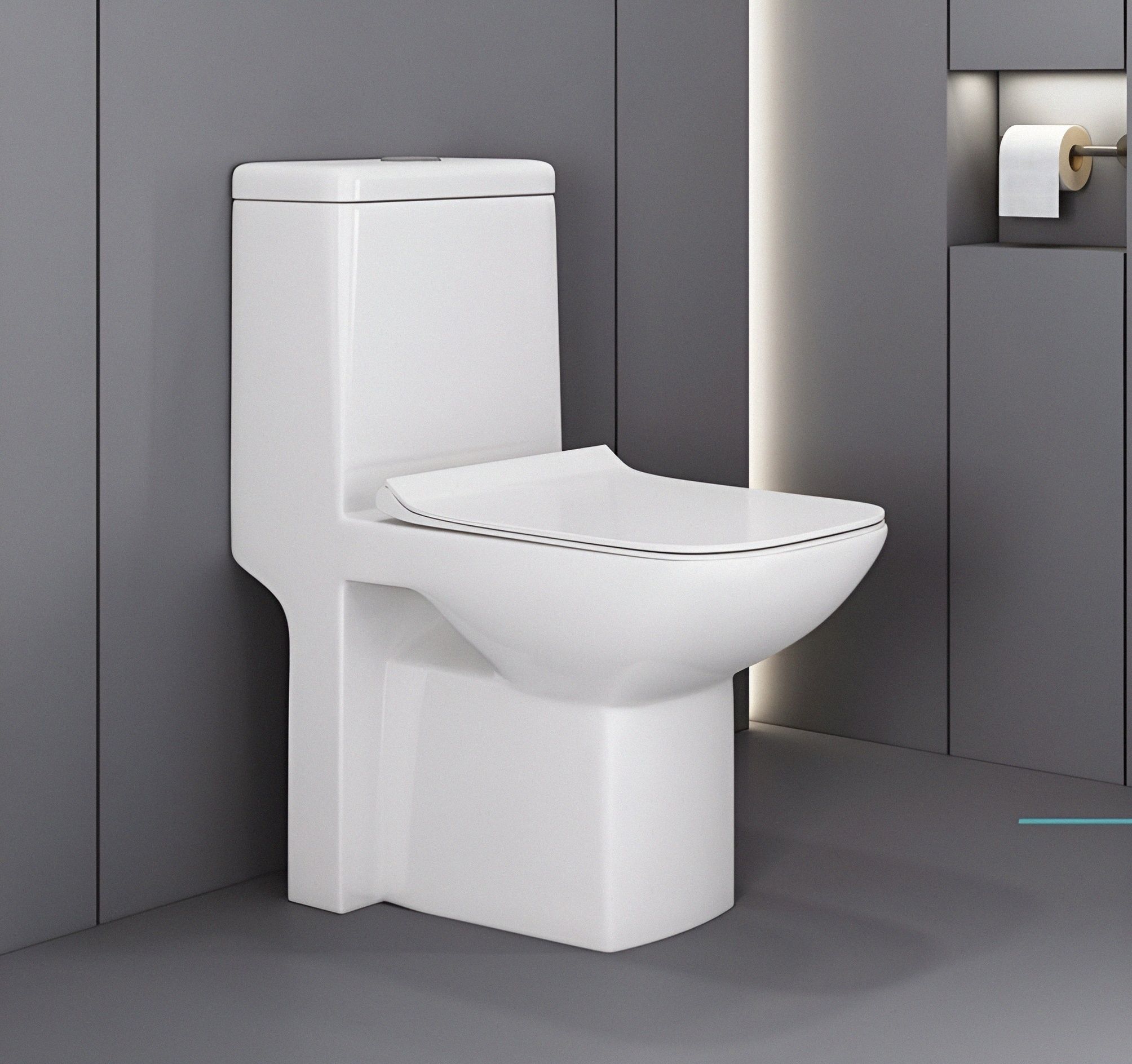 syon RIPON Premium Ceramic Floor Mounted One Piece Western Commode with Accessories SYON305 Western Commode-picture-18