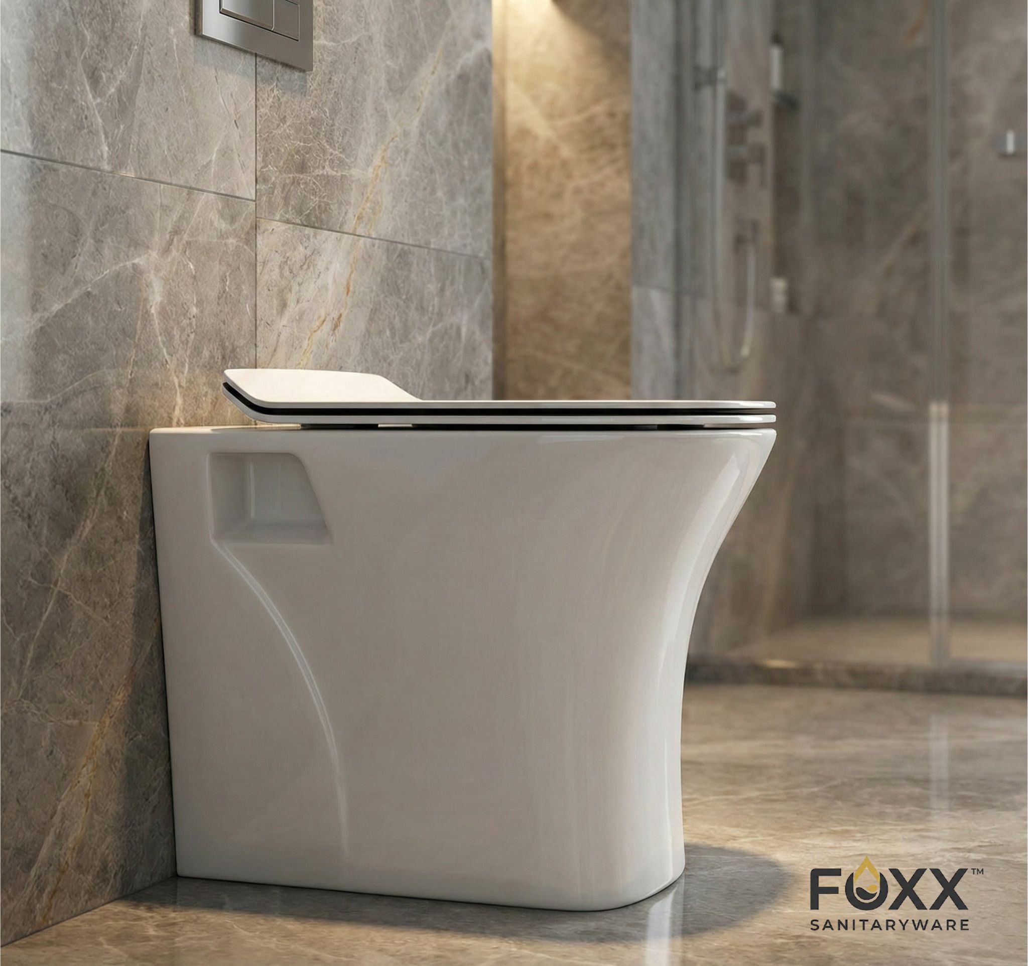 Premium Grade Floor Mounted Western Commode with Soft Close Seat (Pure White) White Floor Mounted Commode Western Commode-image-41