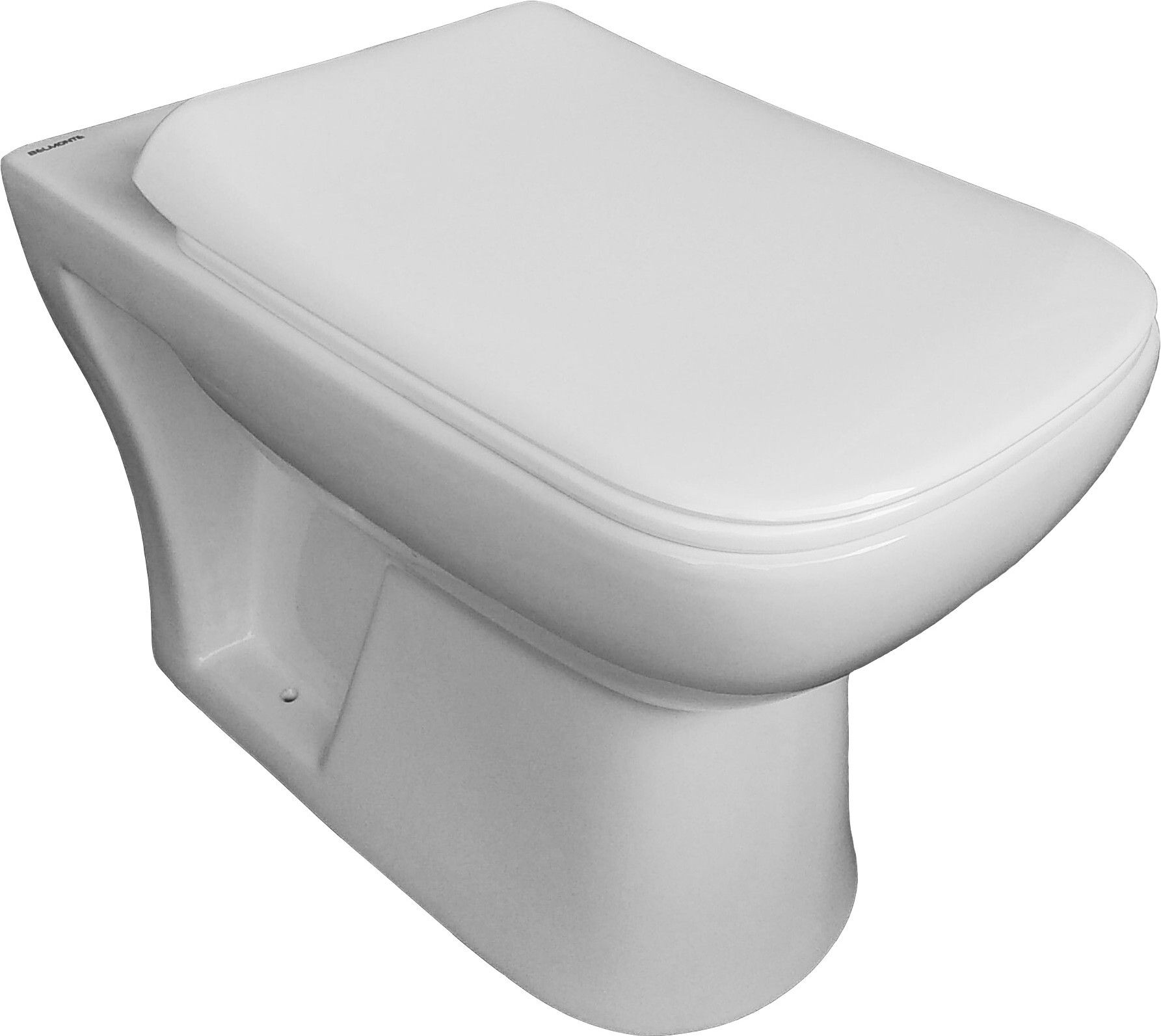 Ceramic Floor Mounted Western Commode/European Water Closet/EWC Toilet Square S Trap with Slow Motion Slim Seat Cover Western Commode-image-12