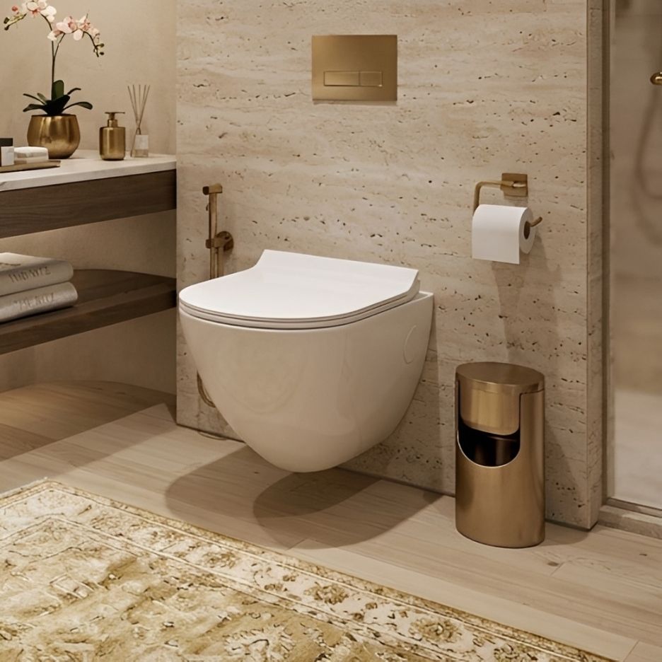 Ceramic Western Toilet Commode With Soft Close Toilet Seat Commode (WHITE) Platinum Ceramic Western Toilet/Water Closet/Commode With Soft Close Toilet/ Western Commode-image-24