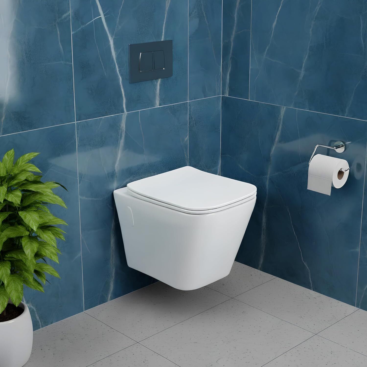 Commode Toilet | Western Commode | Box Rim Wall Mount Toilet Western Commode-image-25