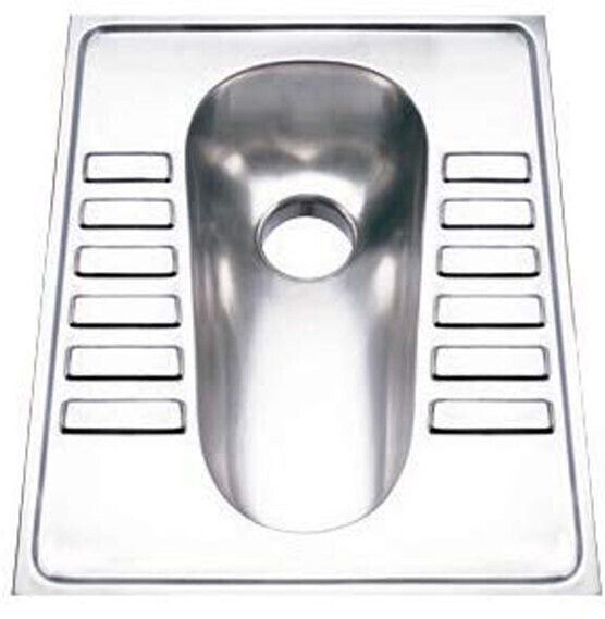 Stainless Steel Toilet Seat Orissa Stainless steel Orissa Pan Toilet seat 19x23 Lifetime warranty 304 Grade Indian Commode-image-29