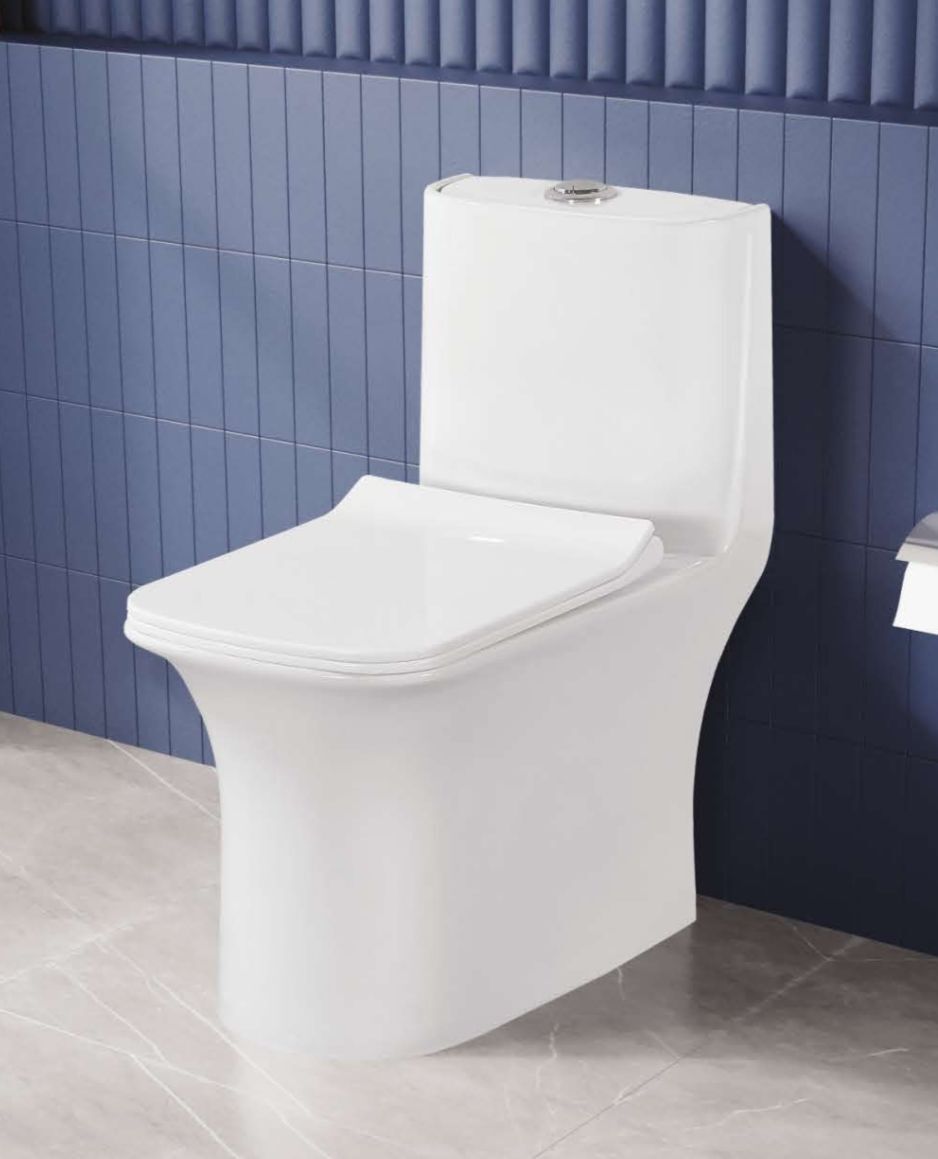 flipkart smartbuy Rimless Commode for Toilet/One Piece Western Toilet/Commode (9 inch) S-Trap PENTA Western Commode-picture-30
