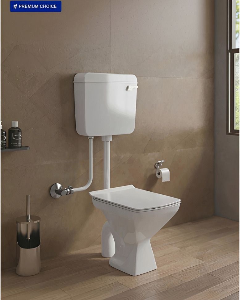 Premium Quality Super White Ceramic Commode With Stylish Flush Tank Floor Mounted S Trap Toilet Western Commode-image-29