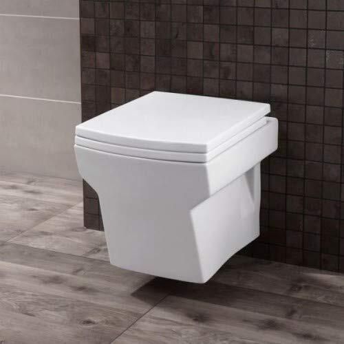 Platinum Ceramic Western Toilet/Water Closet/Commode With Soft Close Toilet Seat New-Premium Grade Ceramic's Wallmounted Western Commode-image-25