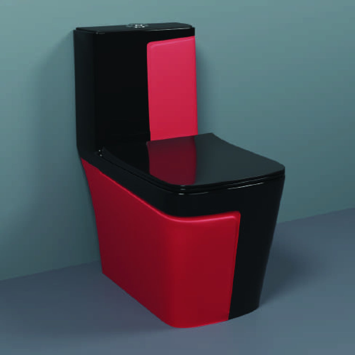 One-Piece Western Commode | Modern Ceramic Water Closet with Soft Close Seat RM -2020 | 660L x 375W x 740H mm Western Commode-image-45