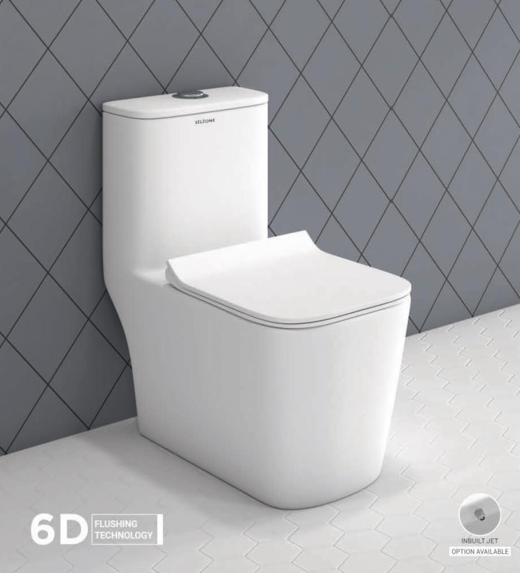 0324 Premium Grade Ceramic's One Piece 9 inches Trap Western Commode-image-5