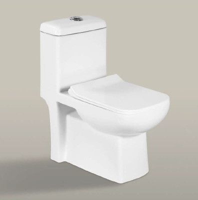 lily Premium Quality Western Toilet/Water Closet/Commode With Soft Close Toilet Seat S/1015 "S" Trap 225MM (9 inch) One Piece Western Commode-picture-11