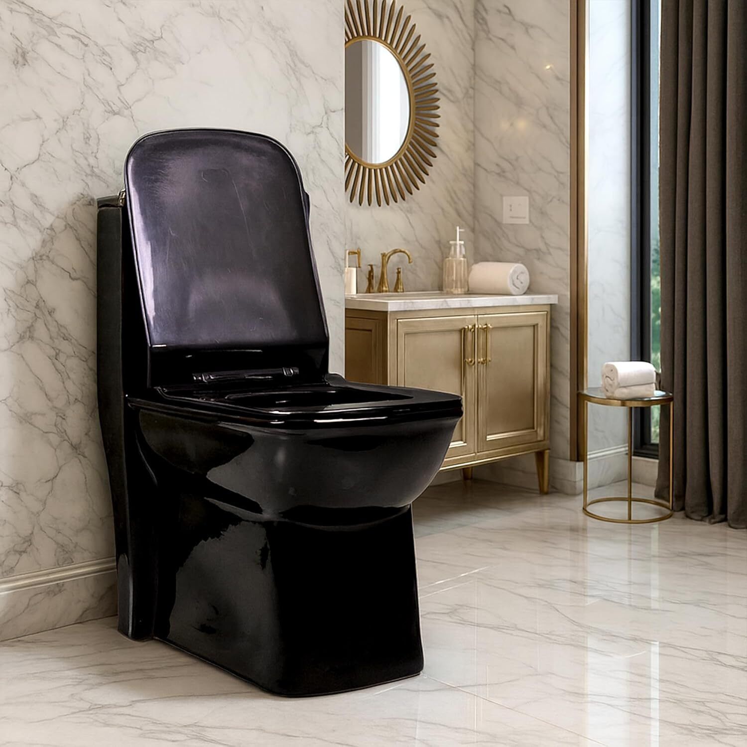 Premium Rimless Floor Mounted One Piece Water Closet Ceramic Western Western Commode-image-18
