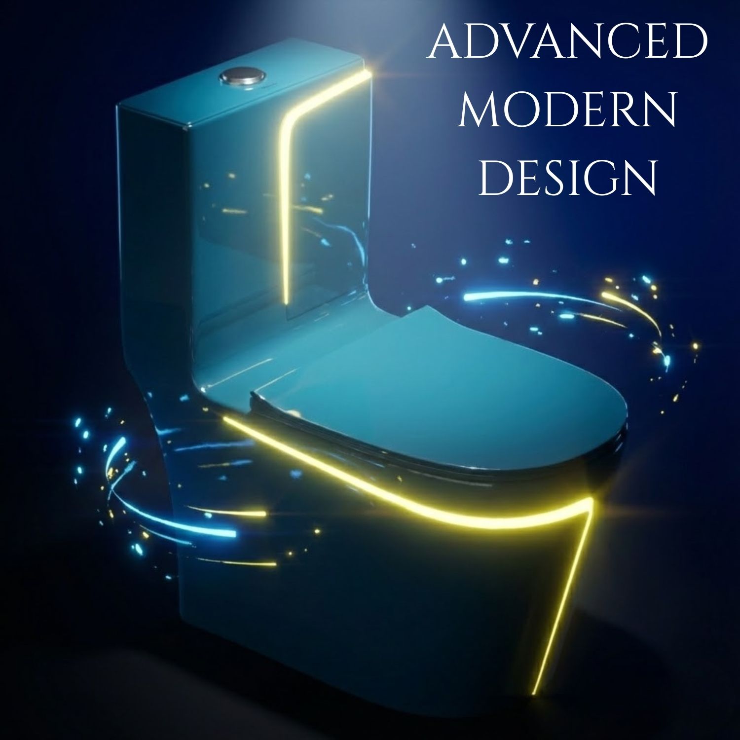 Luxora Elite Teal Blue Modern Designer Western Toilet Premium Soft Close Commode One Piece Commode with Soft-Close Seat & Dual Flush System Western Commode-image-39