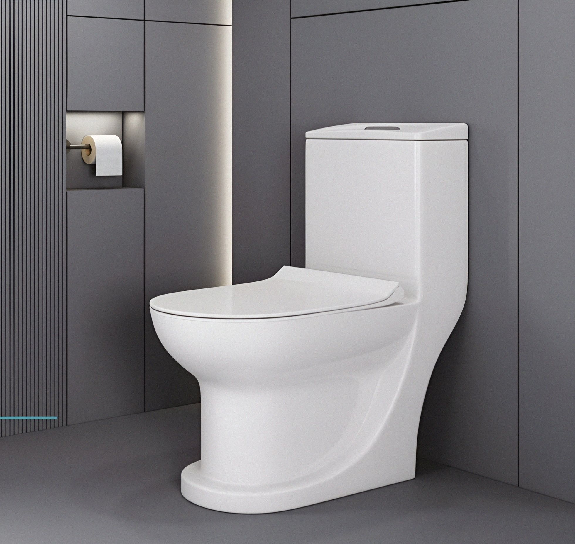 CARDIN One Piece Floor Mounted Western Commode / Water Closet ("S"-Type) SYON304 Western Commode-image-48