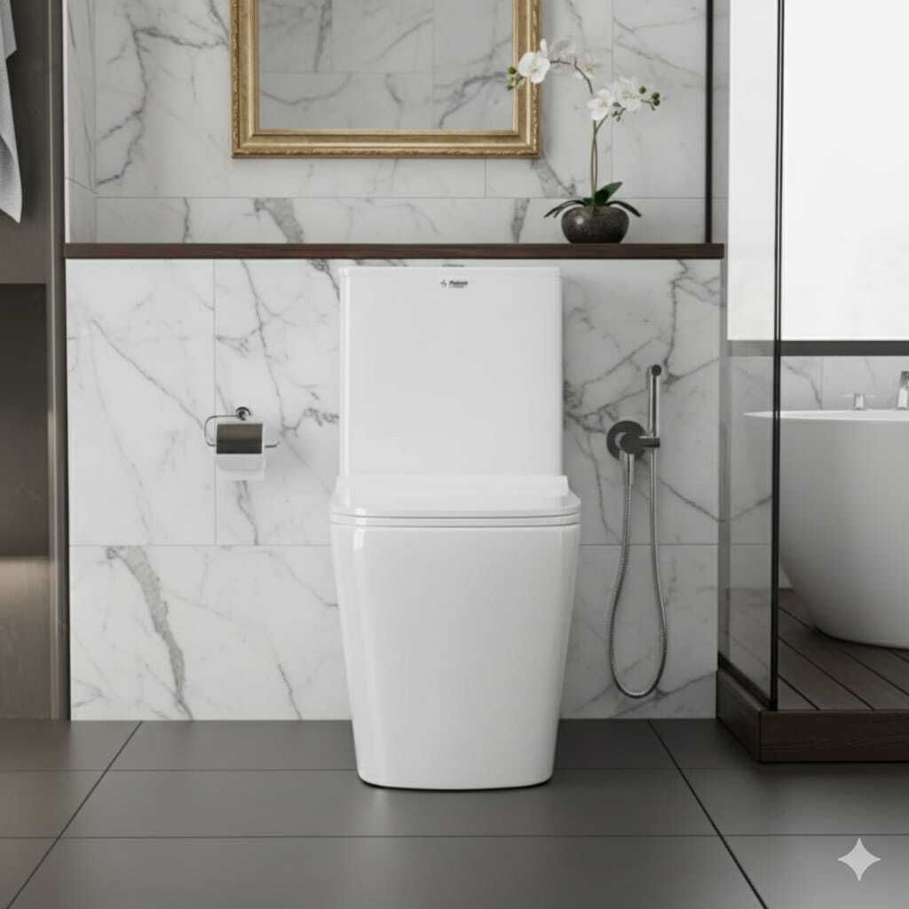 flipkart smartbuy Ceramic One Piece Commode With Toilet Seat/Water Closet-S Trap Outlet(9 inch) duck 112 new Western Commode-picture-13