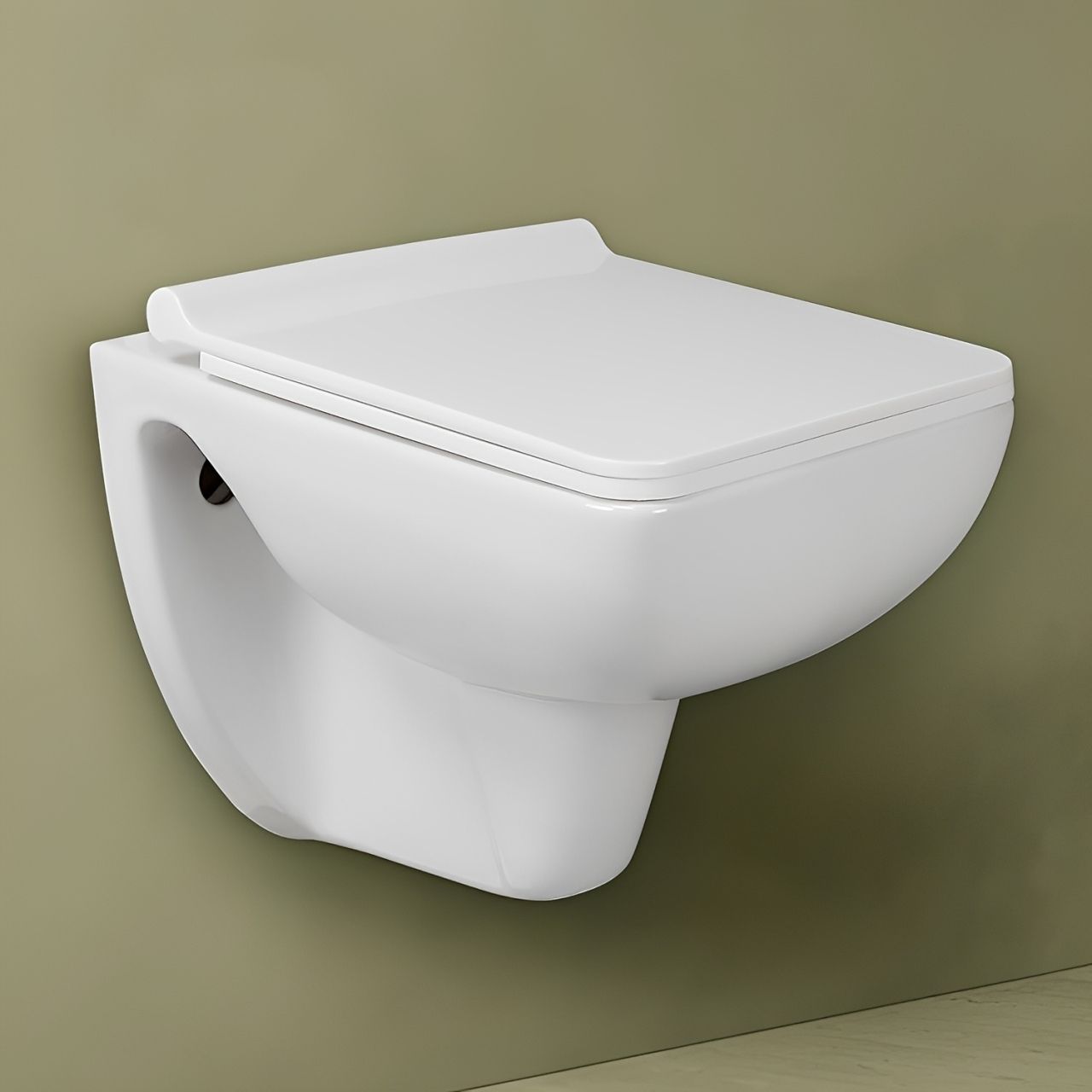 flipkart smartbuy Slim Wall Hung Western Commode for Bathroom | Made of Ceramic | P-230 Trap | Water Saving | Soft Close | Star White | Geometric Shape | 10-Year Warranty Western Commode-picture-23