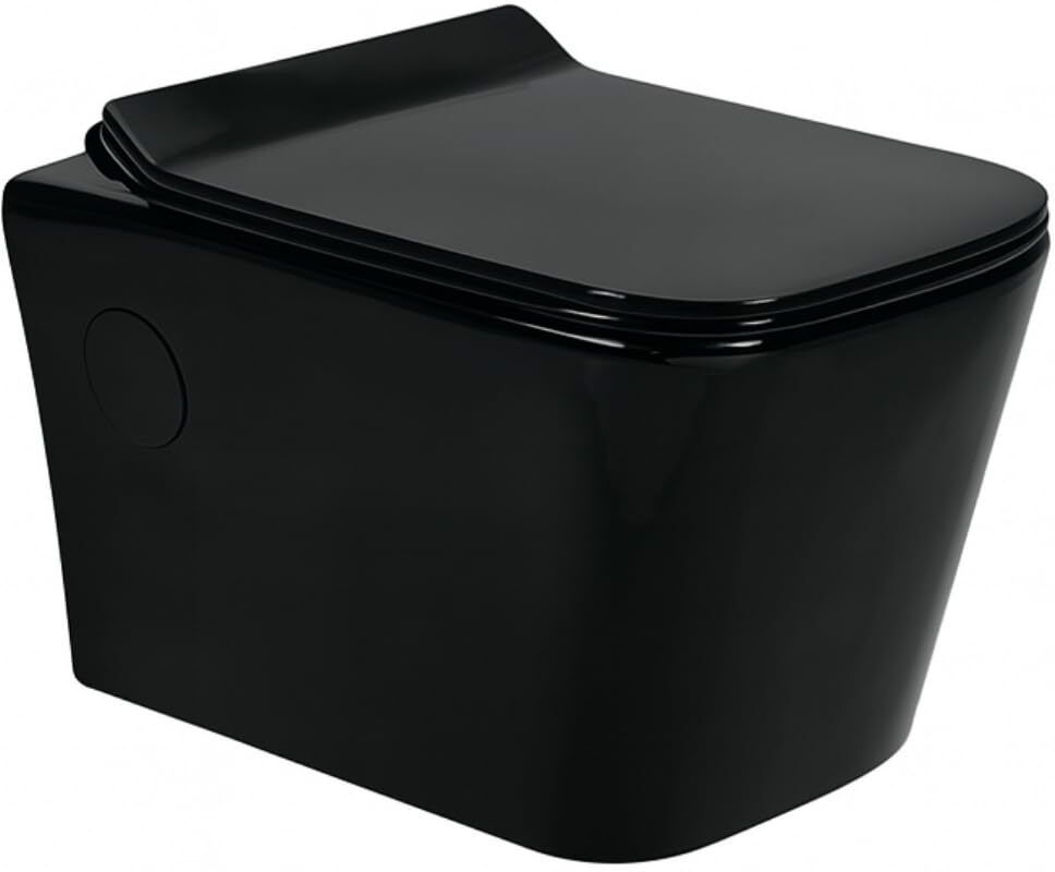 Rimless Wall‑Hung Western Commode, P‑Trap, Soft‑Close Quick‑Release Seat Ceramic KKITALIABM Western Commode-image-18