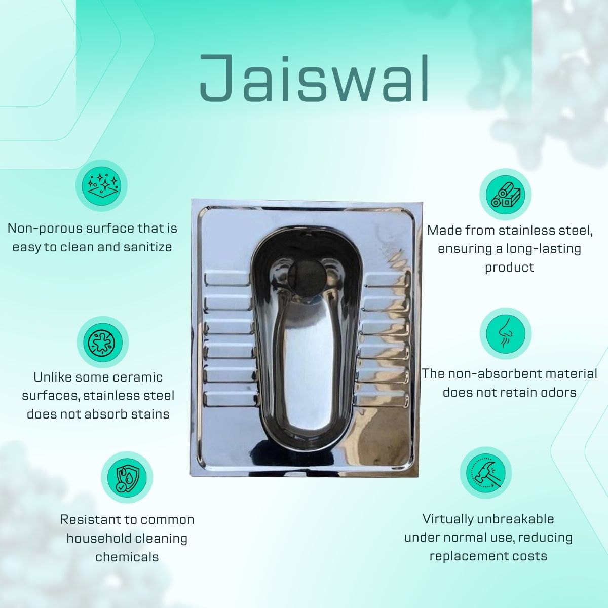 Indian toilet seat FANTUS Stainless Steel Orissa Toilet Pan Seat Stainless Steel Orissa Indian Commode-image-13