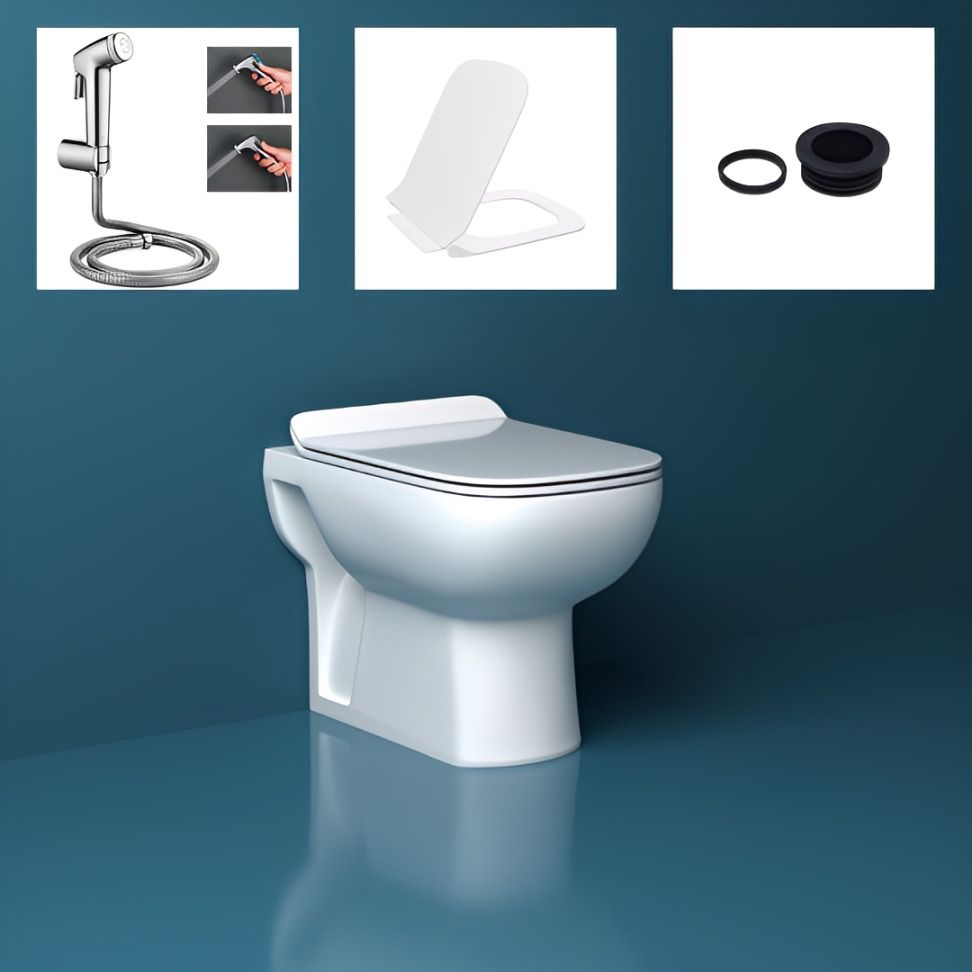 MOSARA Floor Mounted Bathroom Commode Ceramic Floor Mounted European Water Closet Western Commode-image-28