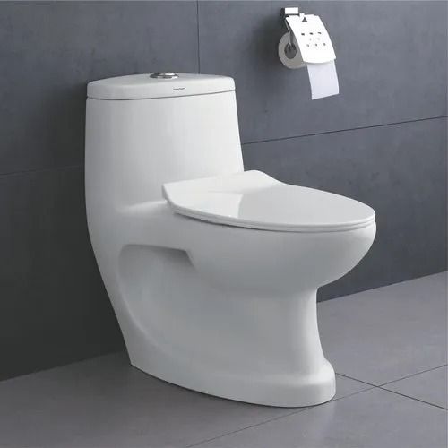 PREMIUM GRADE CERAMIC FLOOR MOUNTED ONE PIECE. PREMIUM GRADE CERAMIC FLOOR MOUNTED ONE PIECE. Western Commode-image-13