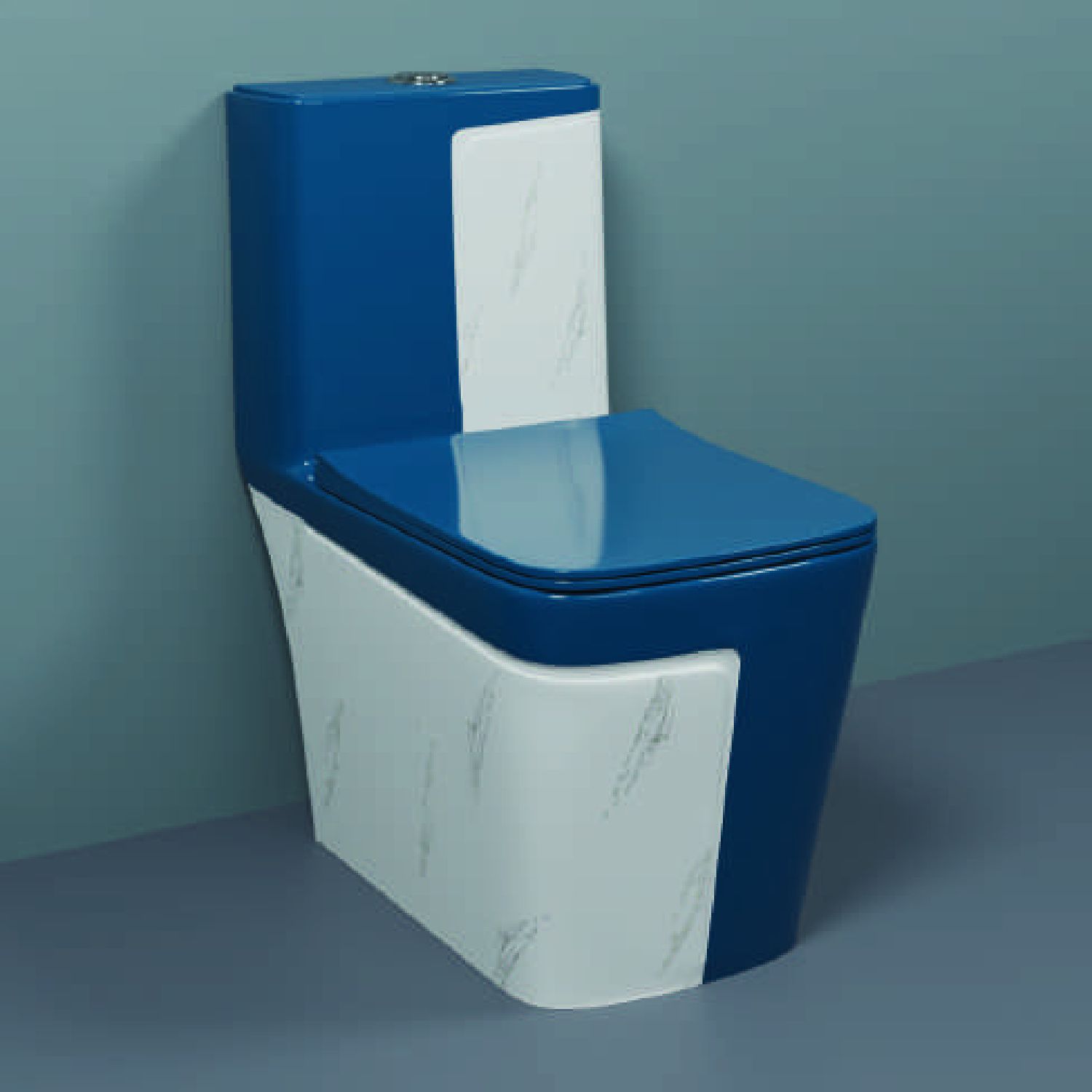 One-Piece Western Commode | Modern Ceramic Water Closet with Soft Close Seat RM -2029 | 660L x 375W x 740H mm Western Commode-image-40