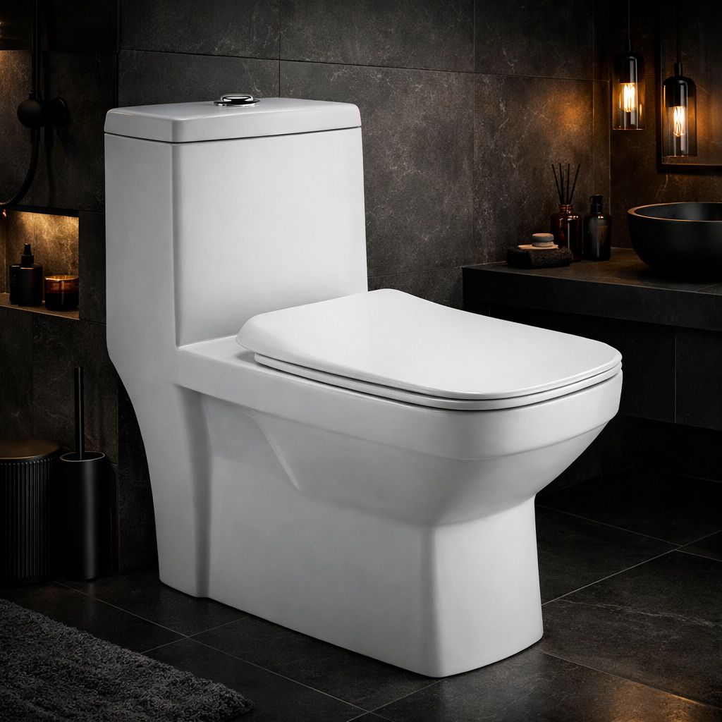 commode|S-TRAP| PREMIUM GRADE CERAMIC FLOOR MOUNTED ONE PIECE TOILET Western Commode-image-30