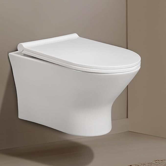 bathvery DR-Unice Wall Hung | Western Commode for Bathroom | Made For Ceramic | L-Key | Soft Close Feature | Water Saving Dual Flushing | 10-Year Glass Warranty Western Commode-picture-25