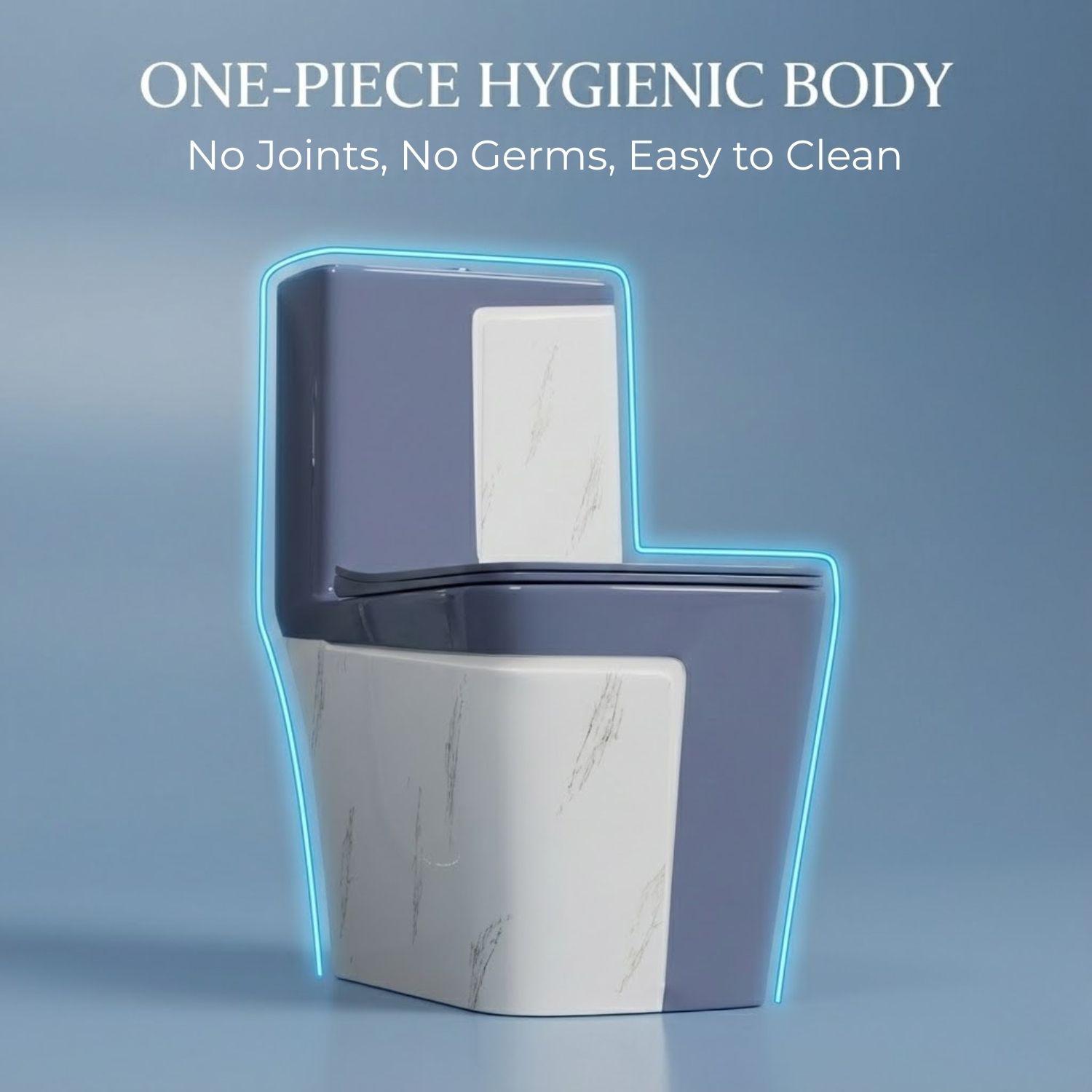 One-Piece Hygienic Toilet | Smart-Designed Seamless Toilet — Engineered for Maximum Cleanliness and Minimal Maintenance Western Commode-image-22