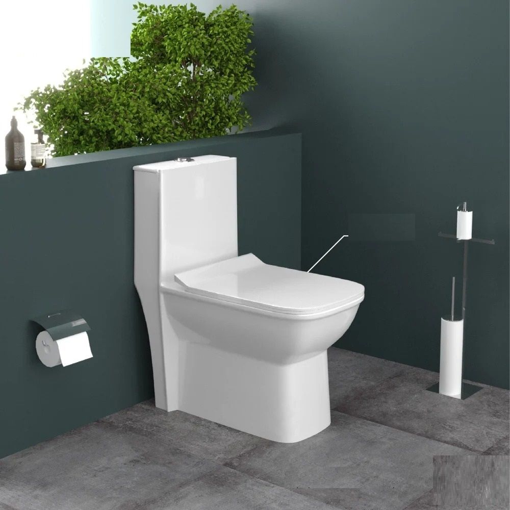 Platinum Ceramic Western Toilet/Water Closet/Commode With Soft Close Toilet Seat NEW 1006 Platinum Ceramic Western Toilet Western Commode-image-22