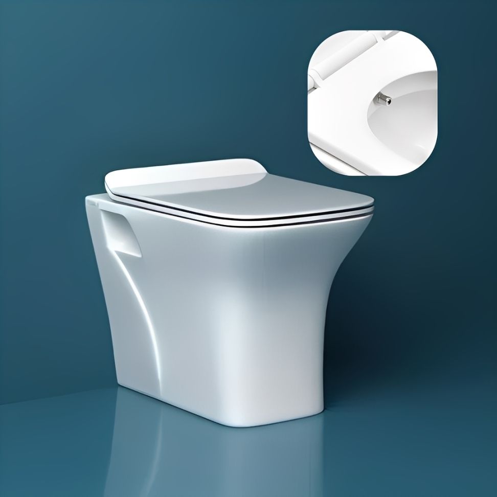 moro Flinch Italian Collection Element Western Commode for Bathroom with Inbuilt Jet | Made of Ceramic | Soft Close | Dual Flush Water Saving | Western Commode-picture-29