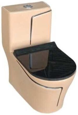 solano Premium Quality C024 Premium Quality Shining Light Brown commode with Black Finishing Line Western Commode-picture-26