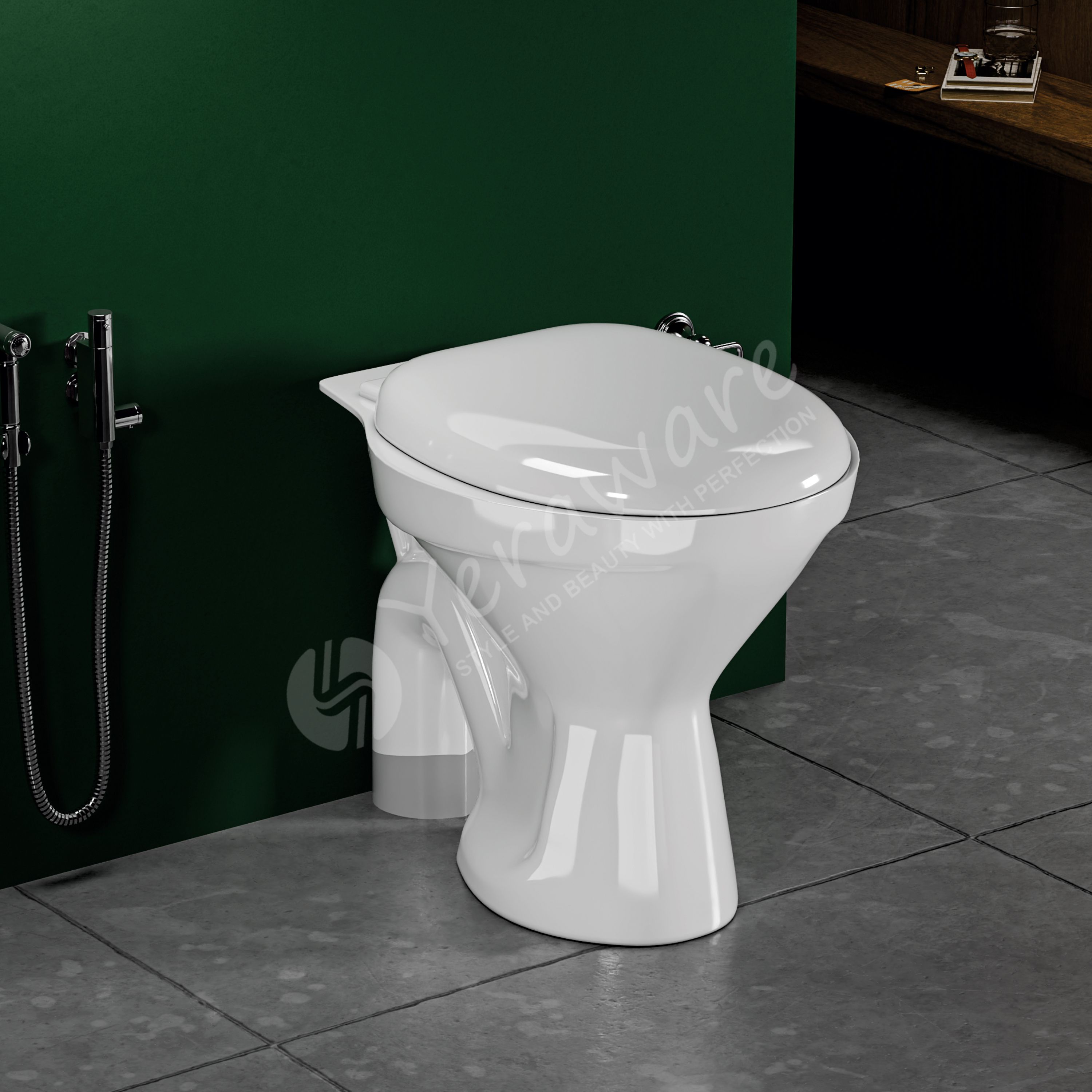 WASTERN EWC PREMIUM MATERIAL CERAMIC WHITE EWC Western Commode-image-38