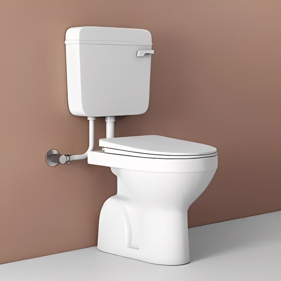 Floor Mounted Western Toilet Commode With Flush Tank| Ewc Councled| Floor Mounted S-Trap European Commode Set Western Commode-image-15