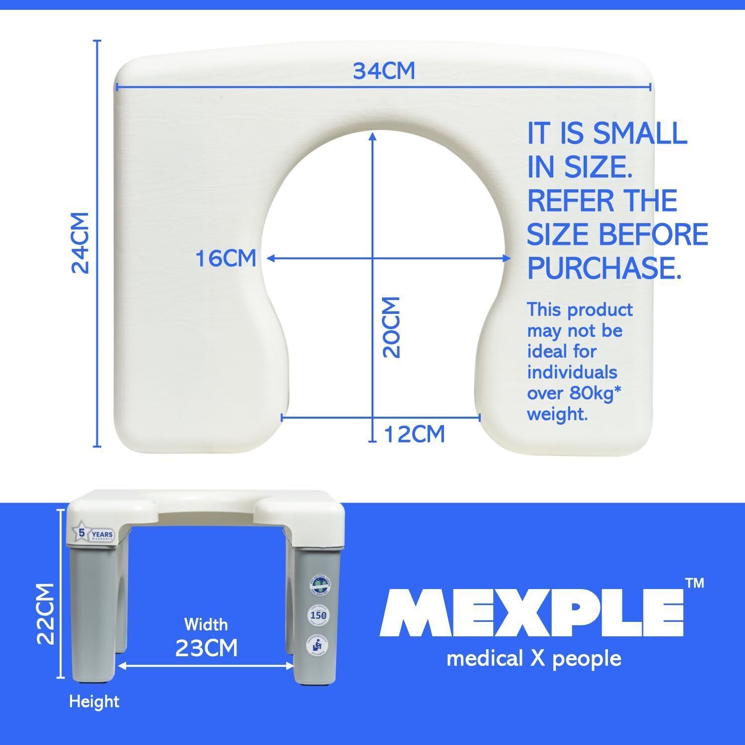 Xumo50 Portable Potty Squat Stool | Indian to Western Toilet Stool MX_Xumo50 Western Commode-image-34