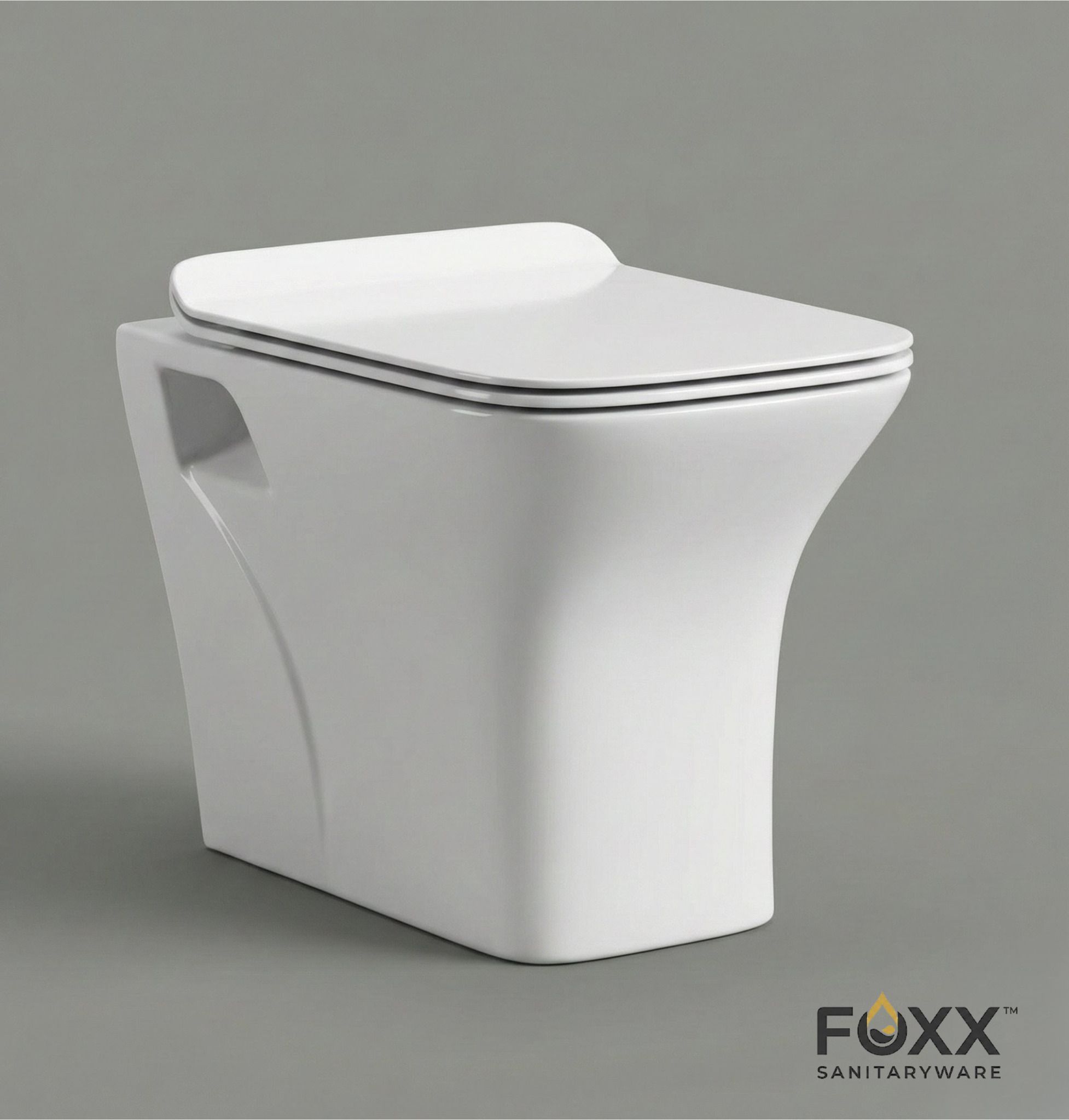 foxx Premium Grade White Floor Mounted Commode for Hotels and Home Floor Mounted White Commode Western Commode-picture-45