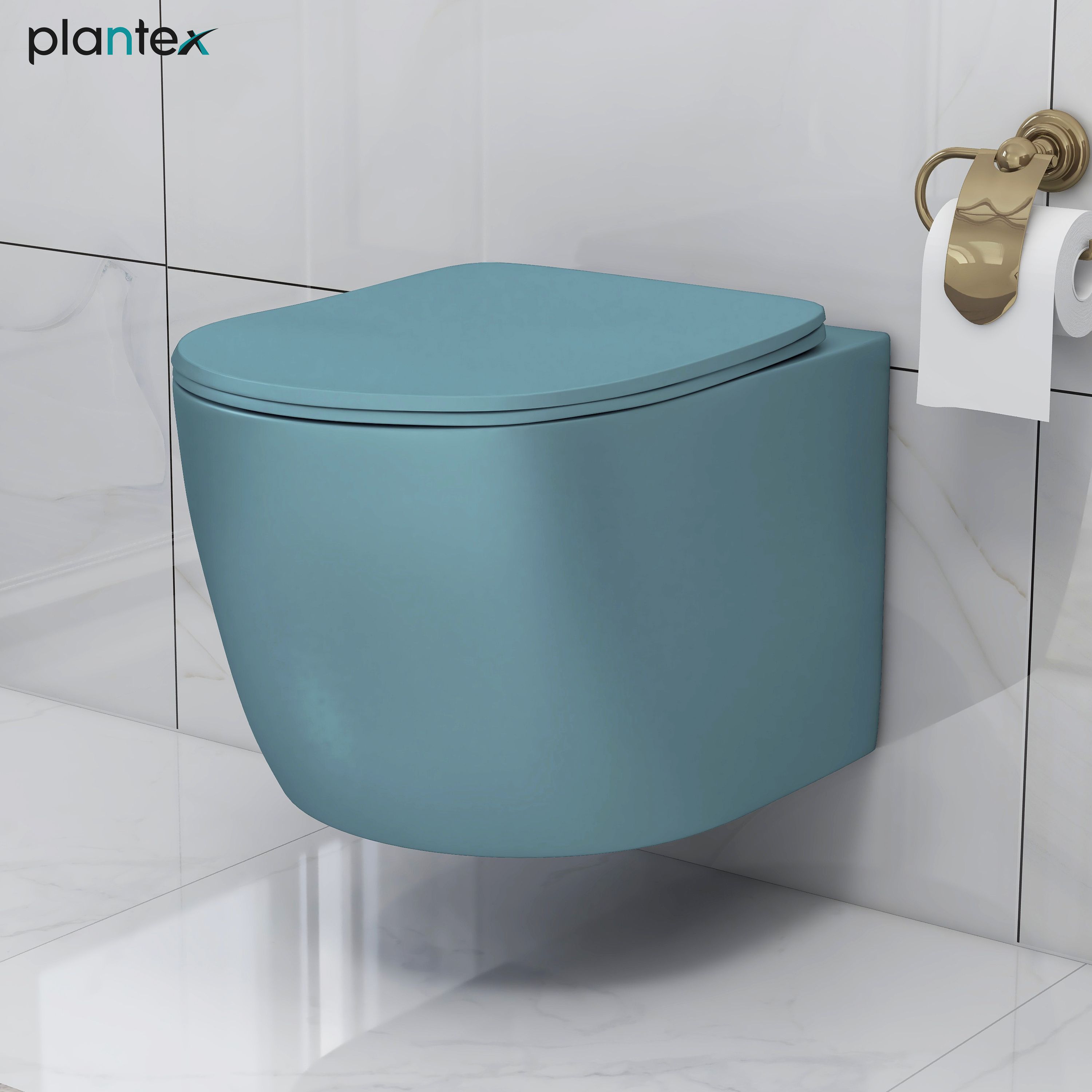 Ceramic Wall Hung Commode for Toilet/Rimless Western Commode/Commode with Soft Closing Toilet Seat - P Trap (APS-3043) Western Commode-image-14