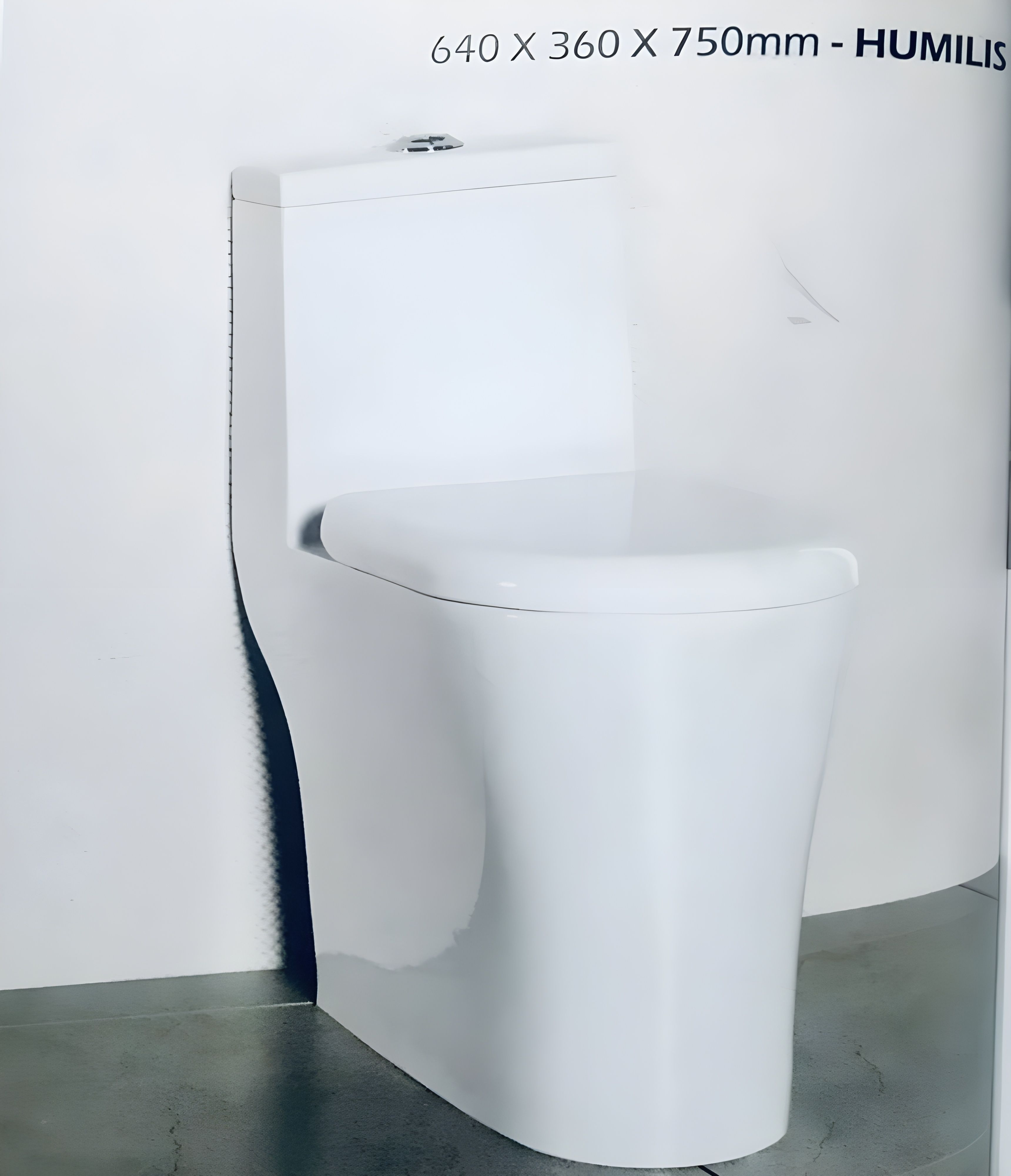 HUMILIS Single Piece V-10005 Western Commode-image-7