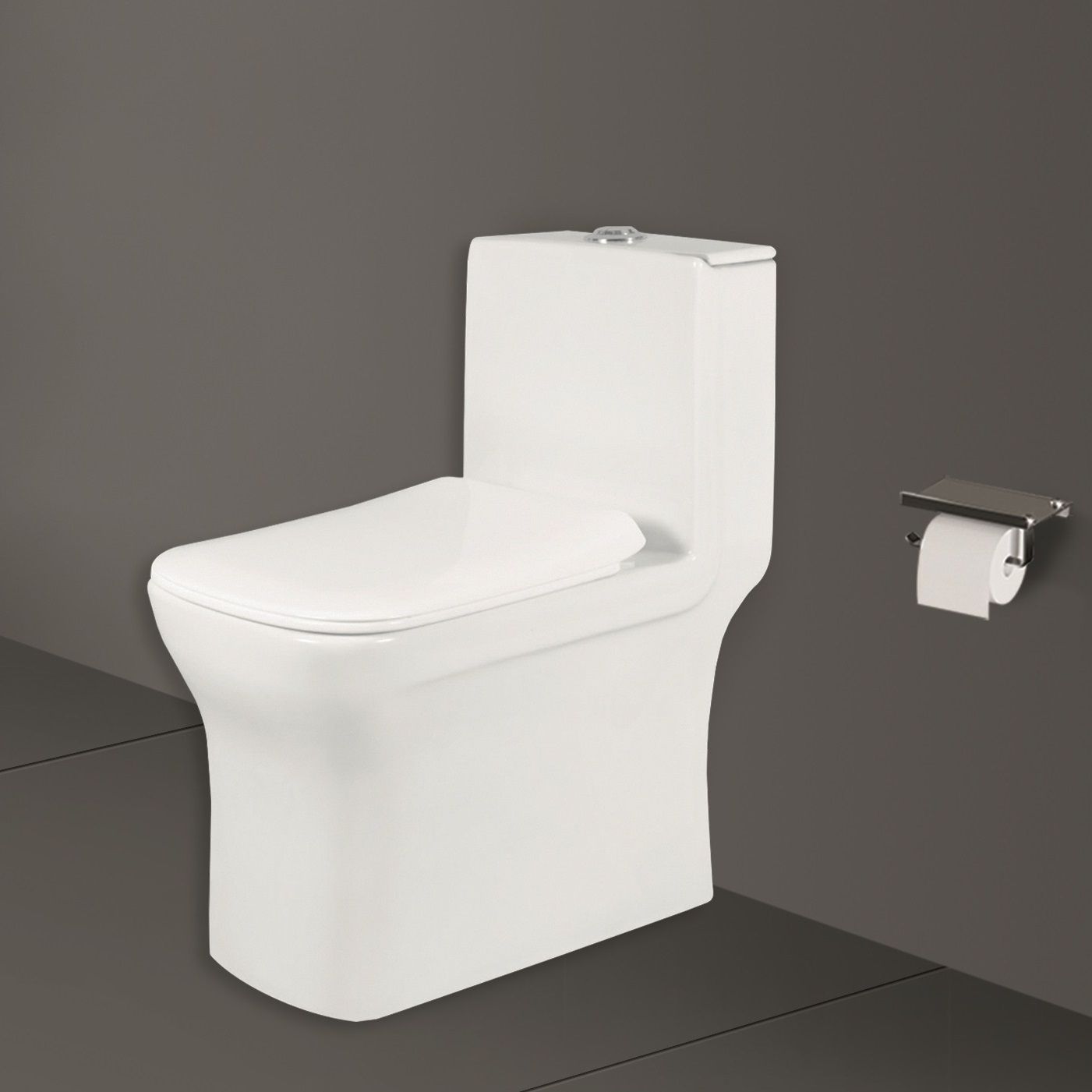 vardhman ceramics One Piece Water Closet for Toilet Bathroom Ewc S Trap 225mm / 9 Inch Battle Western Commode-picture-24
