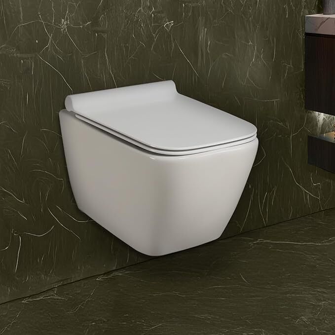 Ceramic Western Toilet Commode With Soft Close Toilet Seat And L-Key Rank Bolt Wall Mounted L-Key| Western Commode for Bathroom | Made For Ceramic | P.TREP | Western Commode-image-46