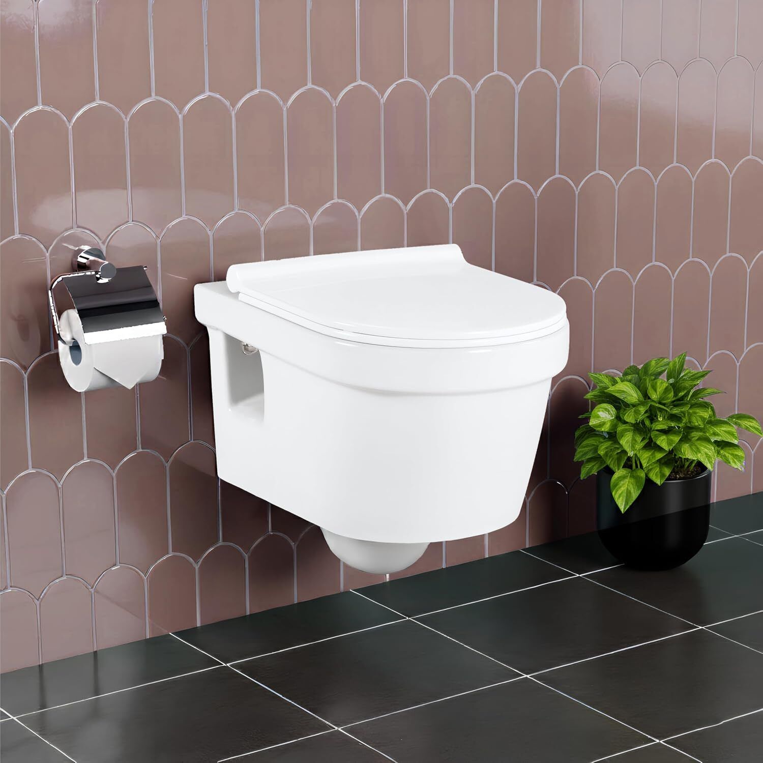 Commode Toilet | Western Commode | Rimless Wall Mount Toile Western Commode-image-26