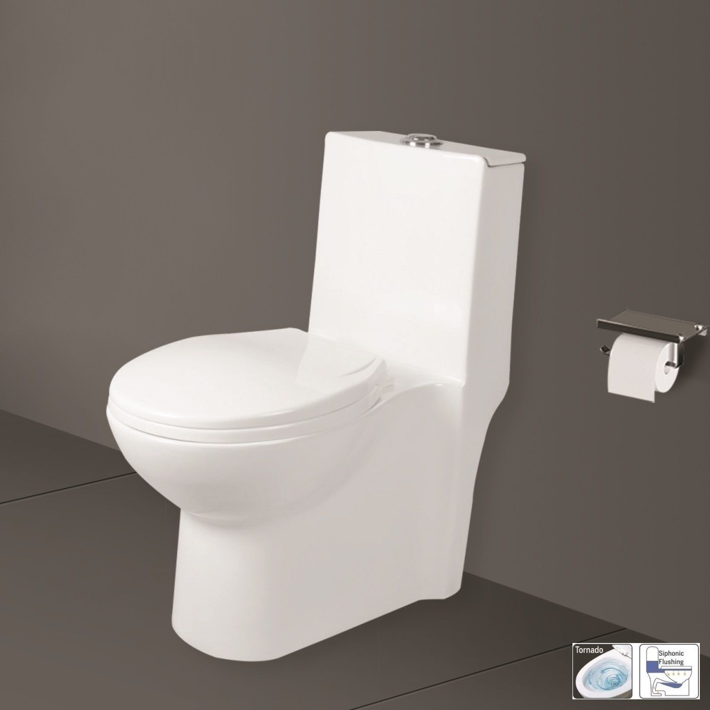 vardhman ceramics 4D Siphonic Flushing One Piece Water Closet for Toilet Ewc S Trap 300mm Retro-12 Western Commode-picture-24