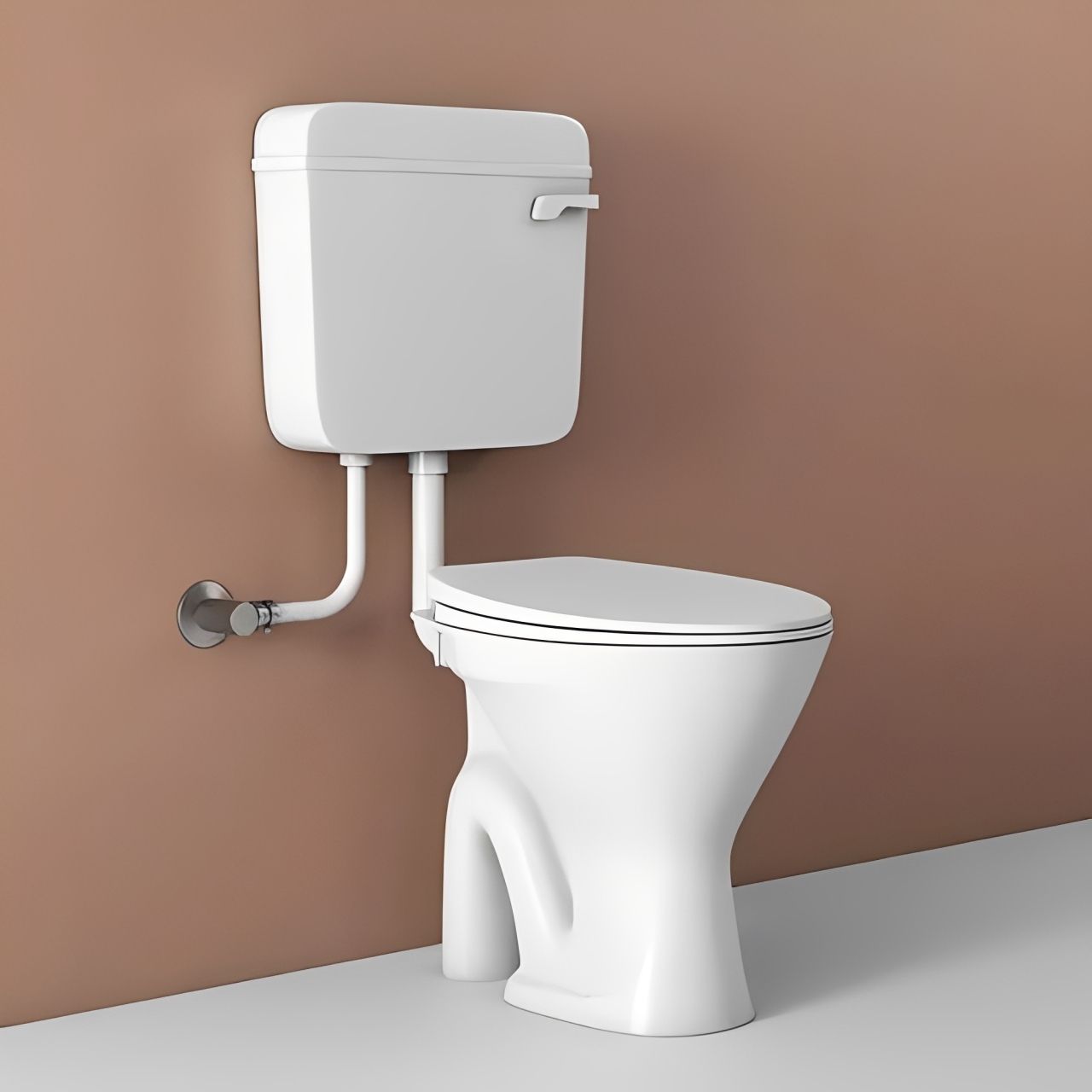 flipkart smartbuy Floor Mounted Western Toilet Commode With Flush Tank| Ewc Councled| Floor Mounted S-Trap EWC Commode Set Western Commode-picture-24