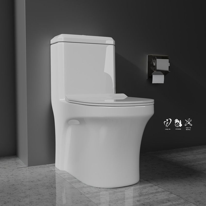 S-trap 10110- CERAMIC FLOOR MOUNT ONE PIECE WESTERN TOILET Western Commode-image-20