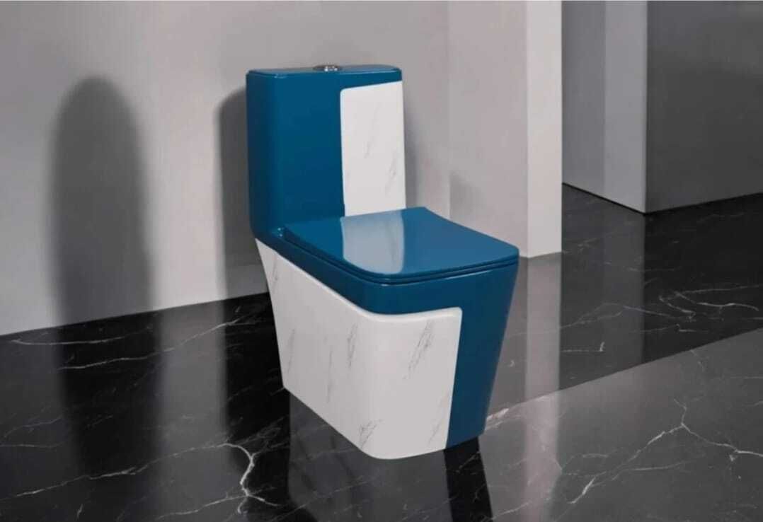 Premium Quality 2029 Shining Royal Blue Commode With White Marble Finish And Round Flush Button Western Commode-image-18
