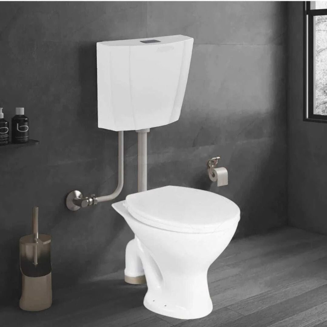 lurexa Dimond Quality Ceramic S Trap EWC/ European Closet/ Floor Mounted EWC With Top Push Button Flushtank Western Commode-picture-8