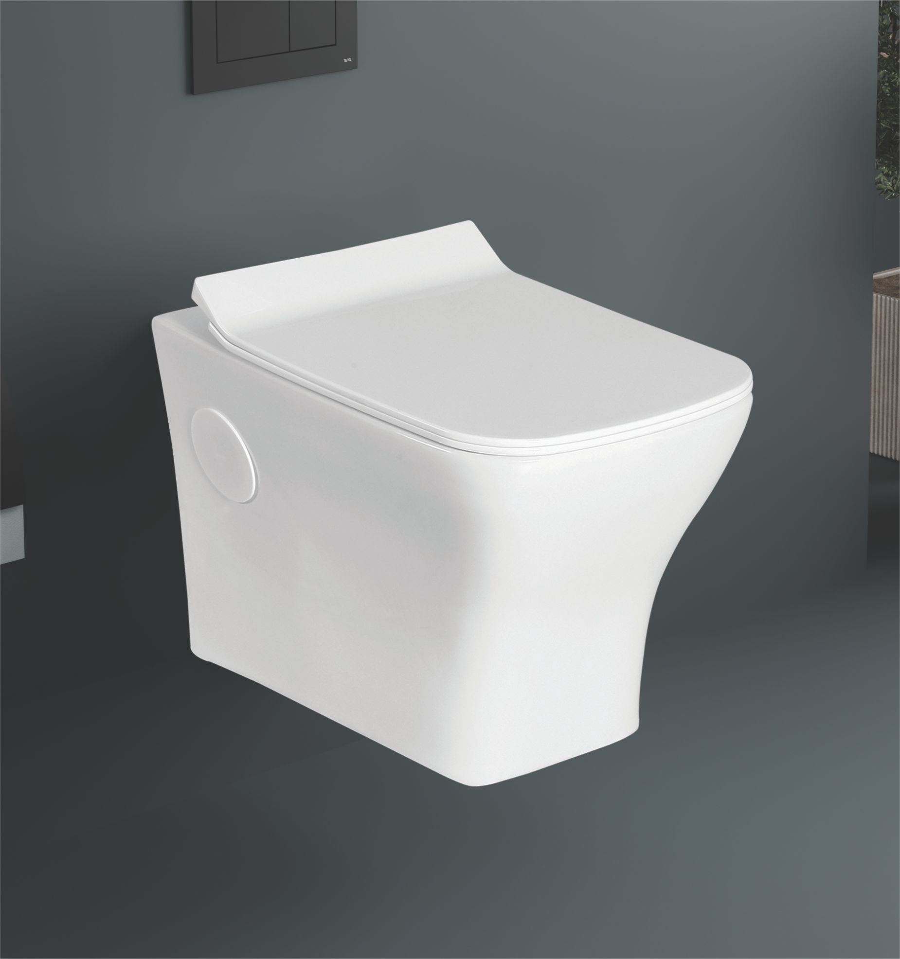 nerobi Platinum Ceramic wall Hung commode Western Toilet/Water Closet/Commode delfi Western Commode-picture-37