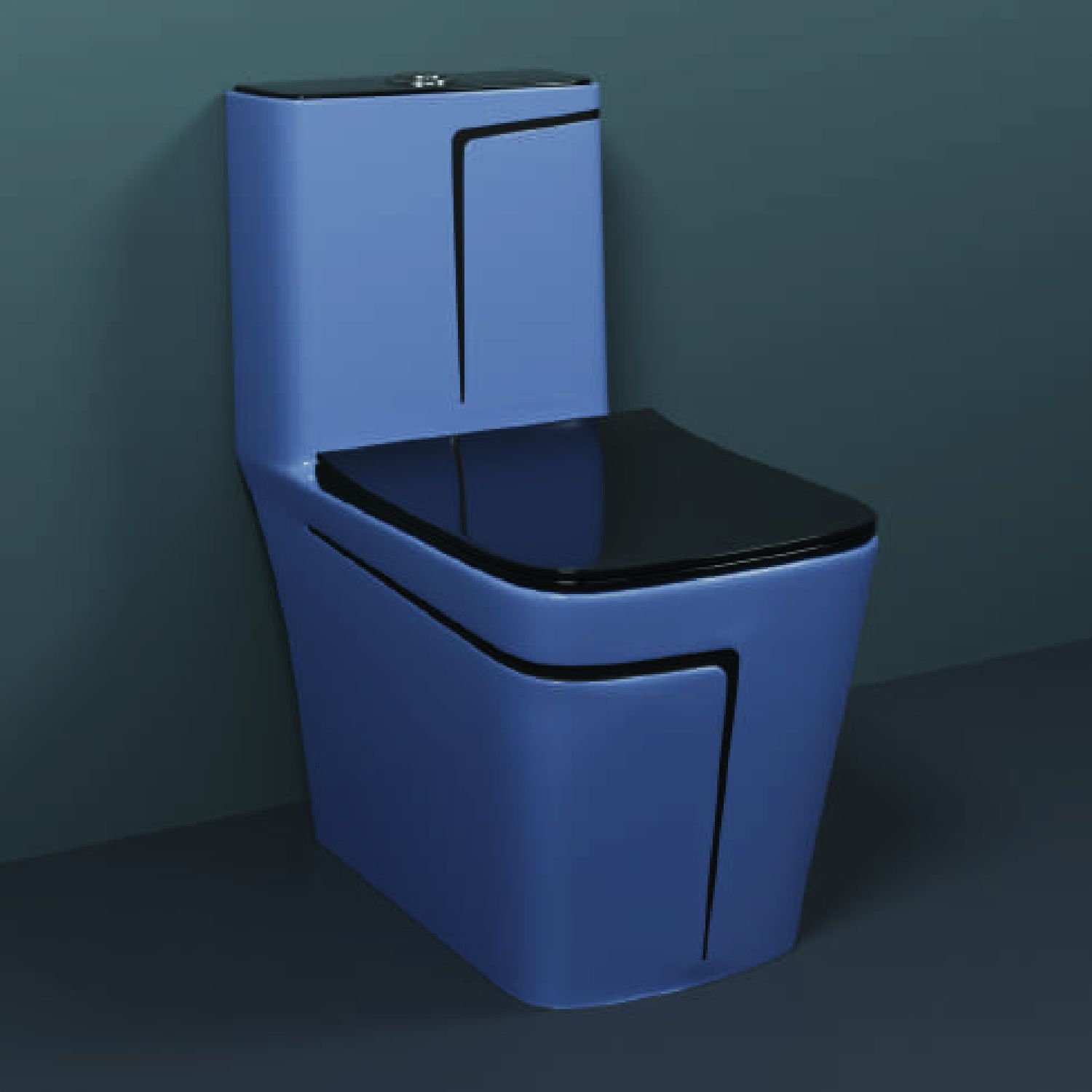 One-Piece Western Commode | Modern Ceramic Water Closet with Soft Close Seat RM -2009 | 660L x 375W x 740H mm Western Commode-image-43
