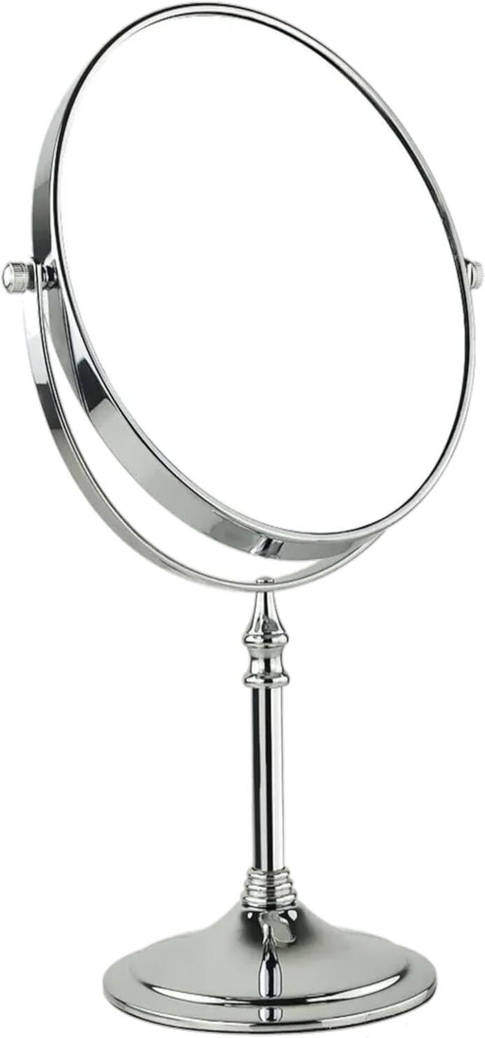 wolblix Dual Sided Magnifying Tabletop Mount Oval Plastic Frame Mirror 5X And 1X Bathroom Mirror-picture-21