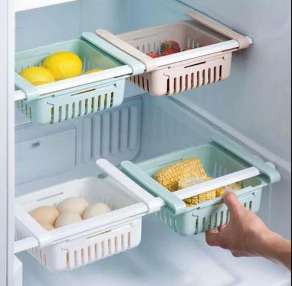 5645 Adjustable Fridge Rack (Set of 4 Pcs) 10 L Compact Refrigerator-image-8