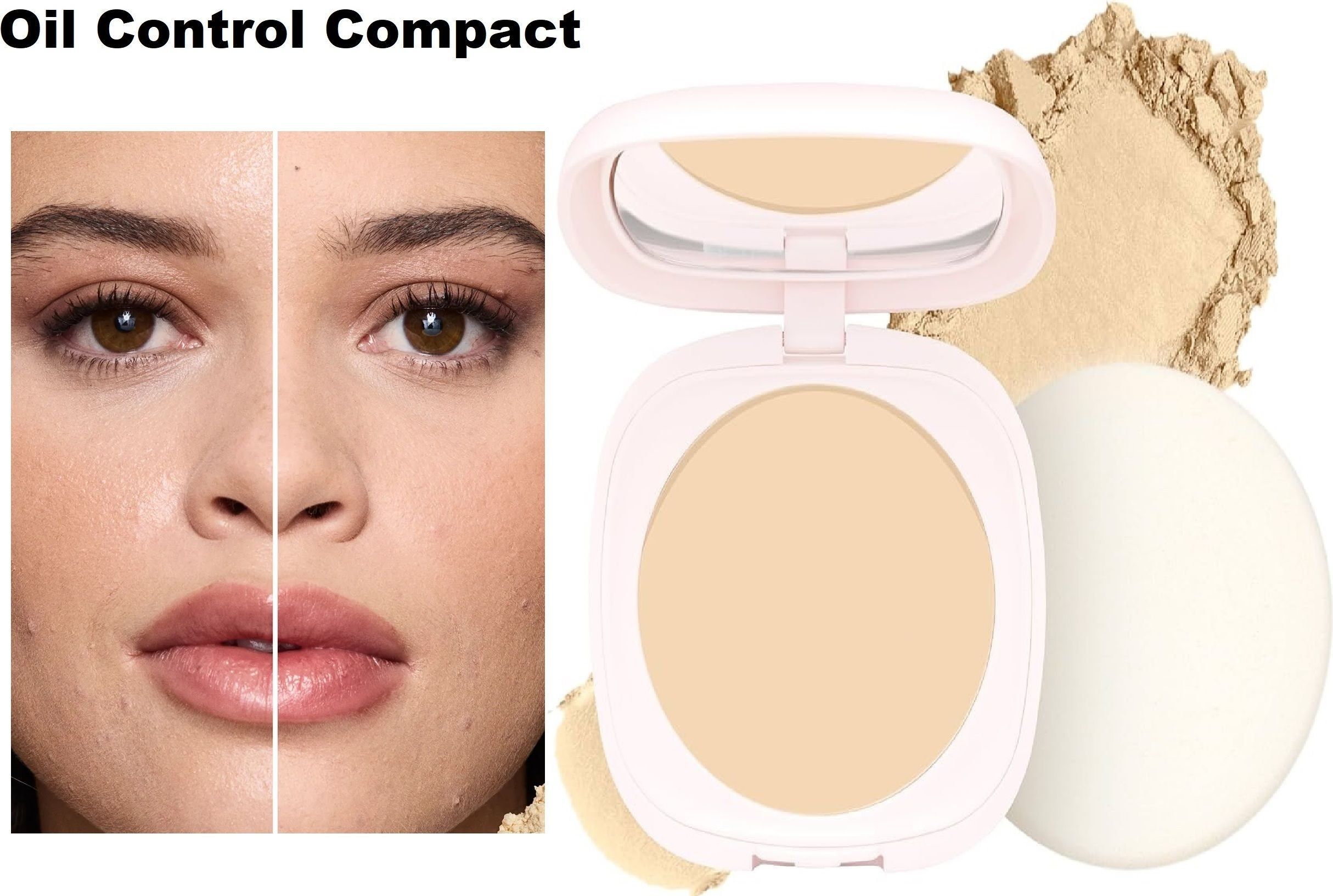 neycare Professional Makeup Oil Control Flawless Skin Compact Powder Compact-picture-37